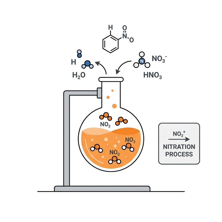 Chemical Nitration Process utilizing Fuming Nitric Acid